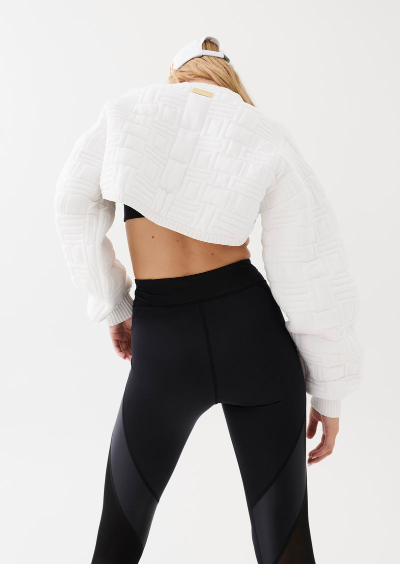 BALLER KNIT SWEAT IN WHITE