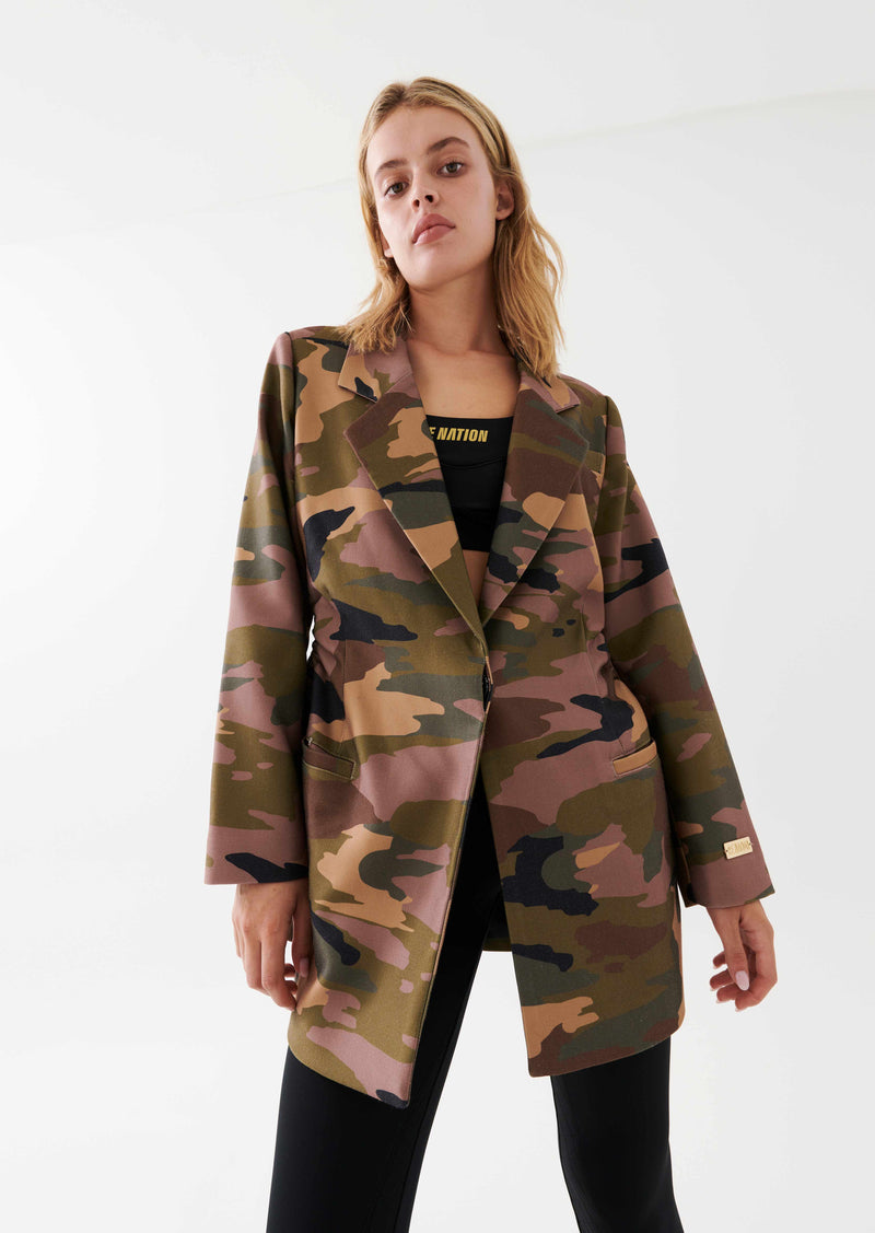 Precinct Jacket Camo Print P.E Nation