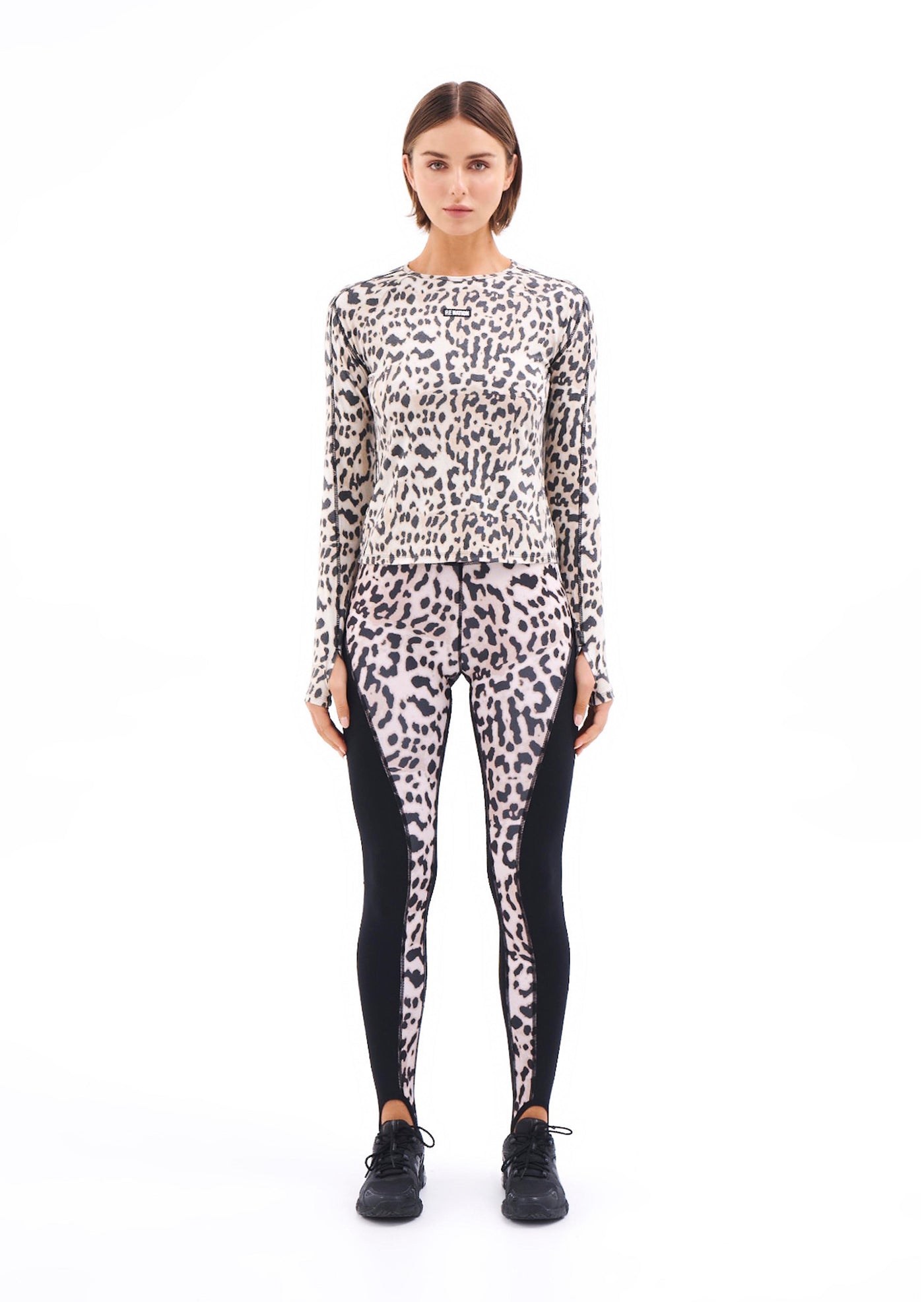 SLALOM PRINTED LEGGING IN LEOPARD