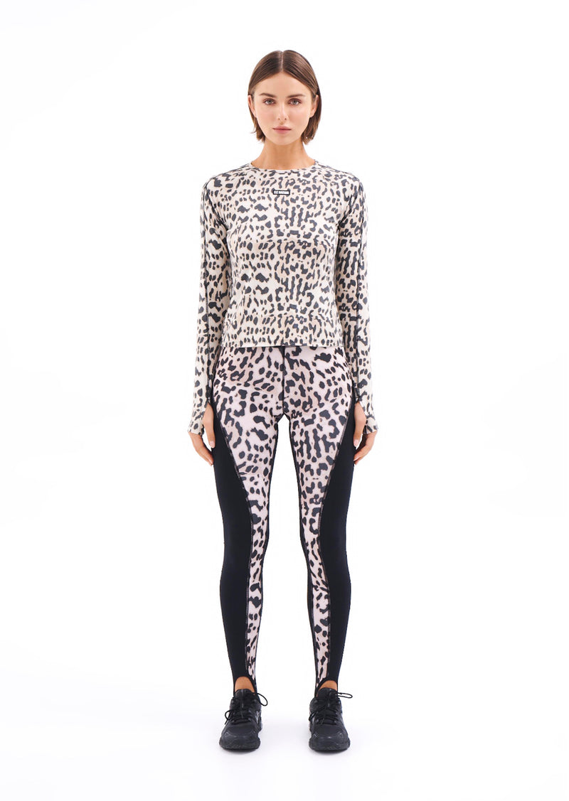 SILVERTON LS TOP IN LEOPARD
