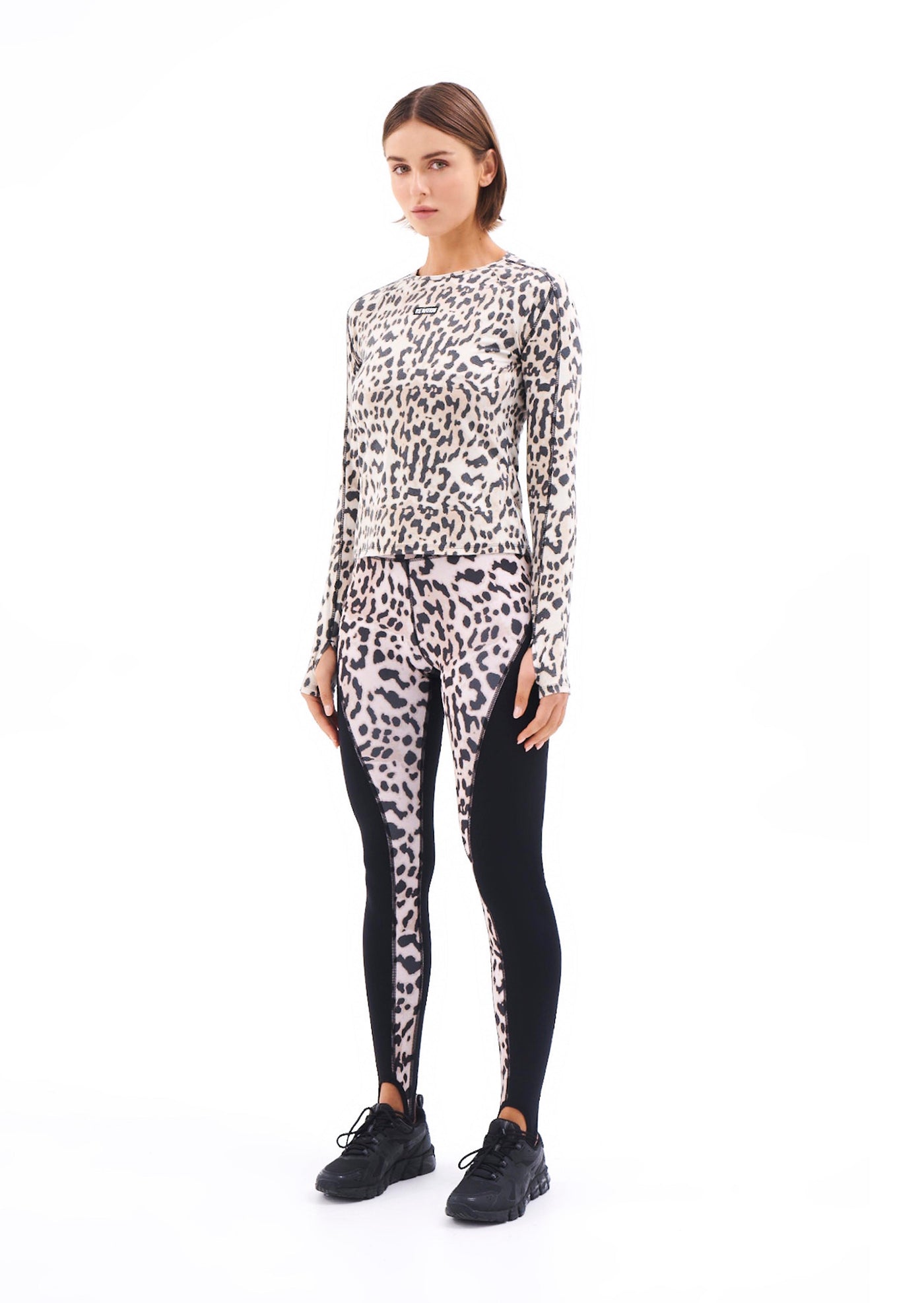 SLALOM PRINTED LEGGING IN LEOPARD
