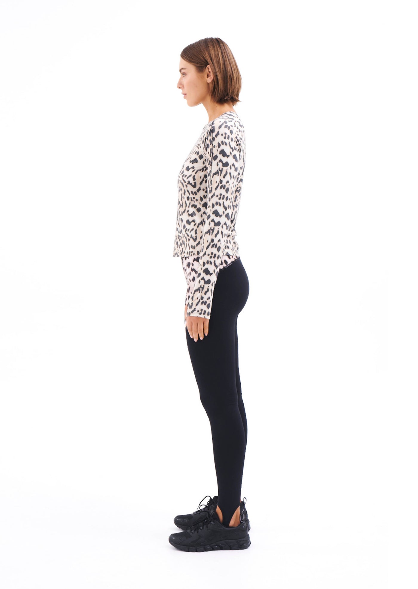 SLALOM PRINTED LEGGING IN LEOPARD