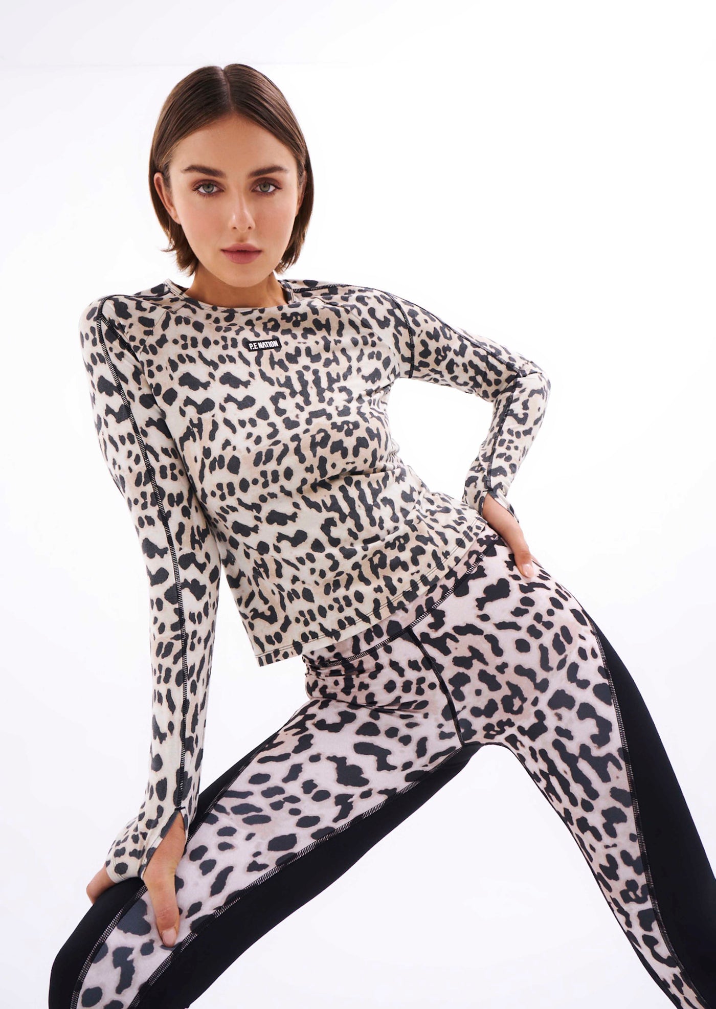 SILVERTON LS TOP IN LEOPARD