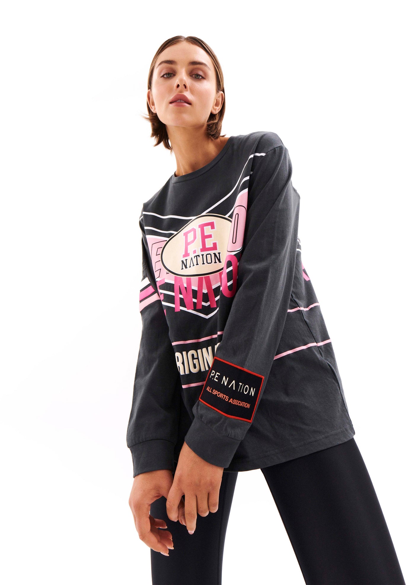 ROGUE L/S TOP IN PINK GLO