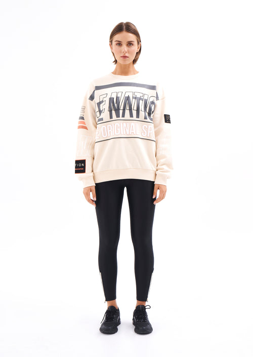 WESTBROOK SWEAT IN PEARLED IVORY