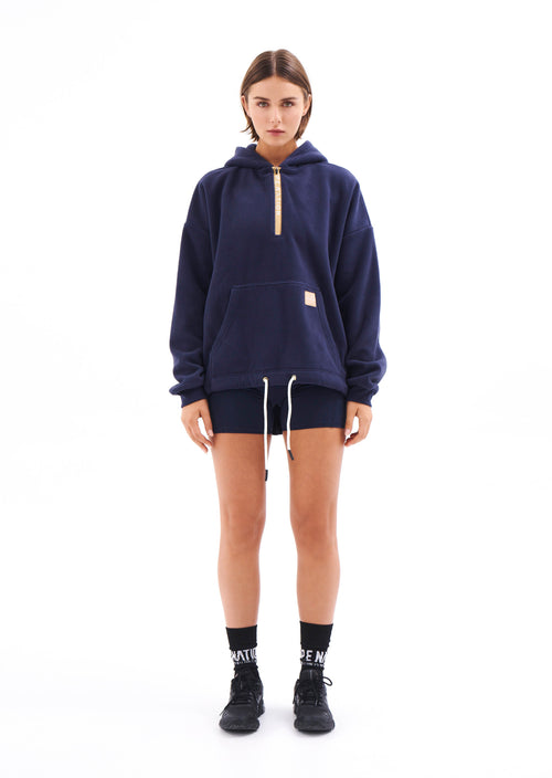 CENTURY HOODIE IN PEACOAT