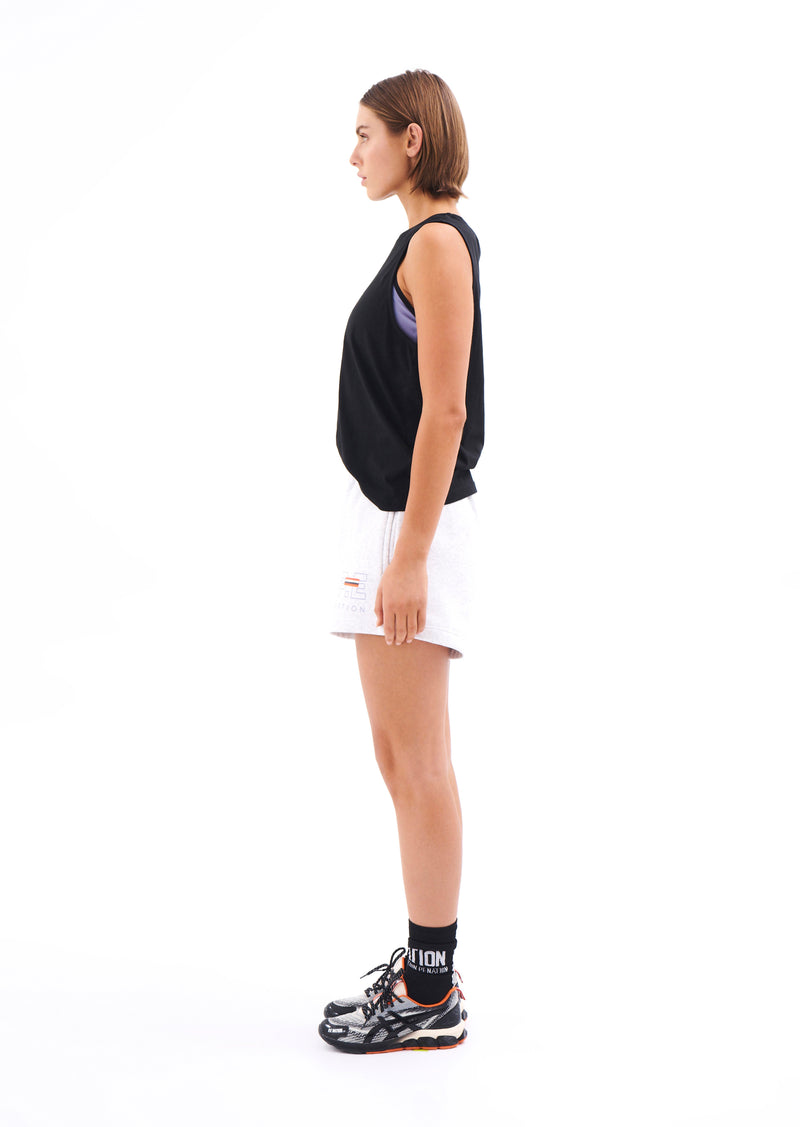 TRACK TEAM SHORT IN GREY MARLE