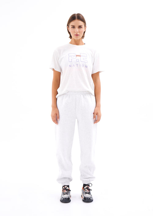 TRACK TEAM TRACKPANT IN GREY MARLE