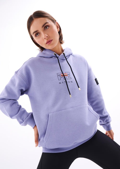 TRACK TEAM HOODIE IN VIOLET