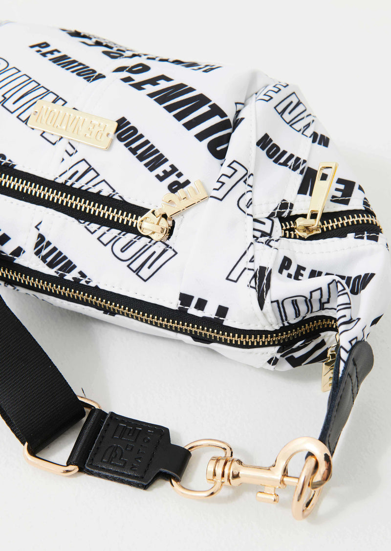 BACK STOP BAG IN MONO PRINT