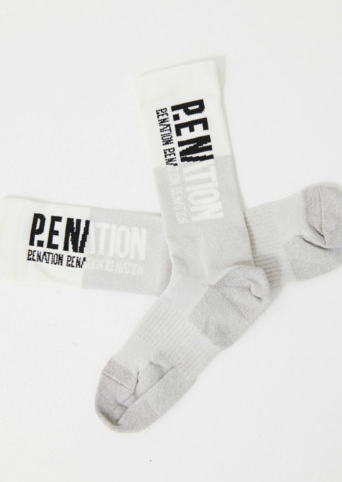 LAYBACK SOCKS IN GREY MARL