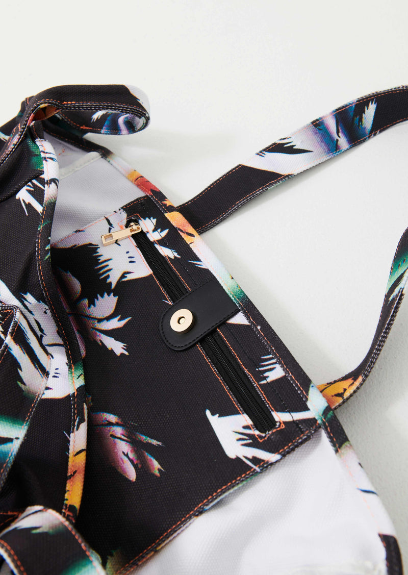 OASIS BAG PALM TREE PRINT