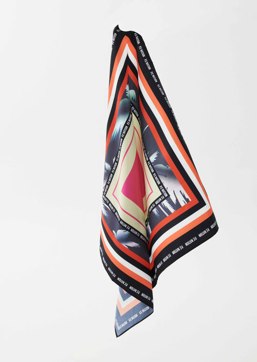 BRONTE SCARF IN FLAG LOGO PRINT