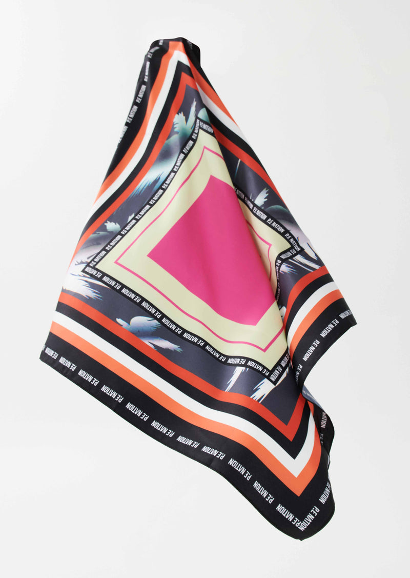 BRONTE SCARF IN FLAG LOGO PRINT