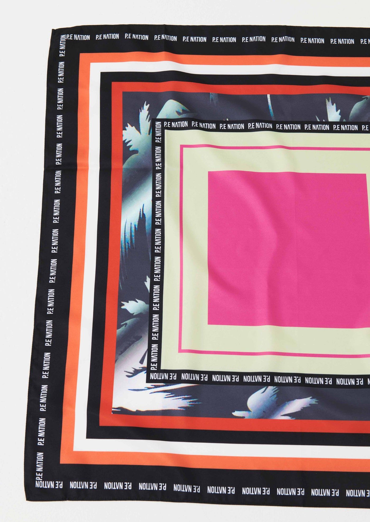 BRONTE SCARF IN FLAG LOGO PRINT