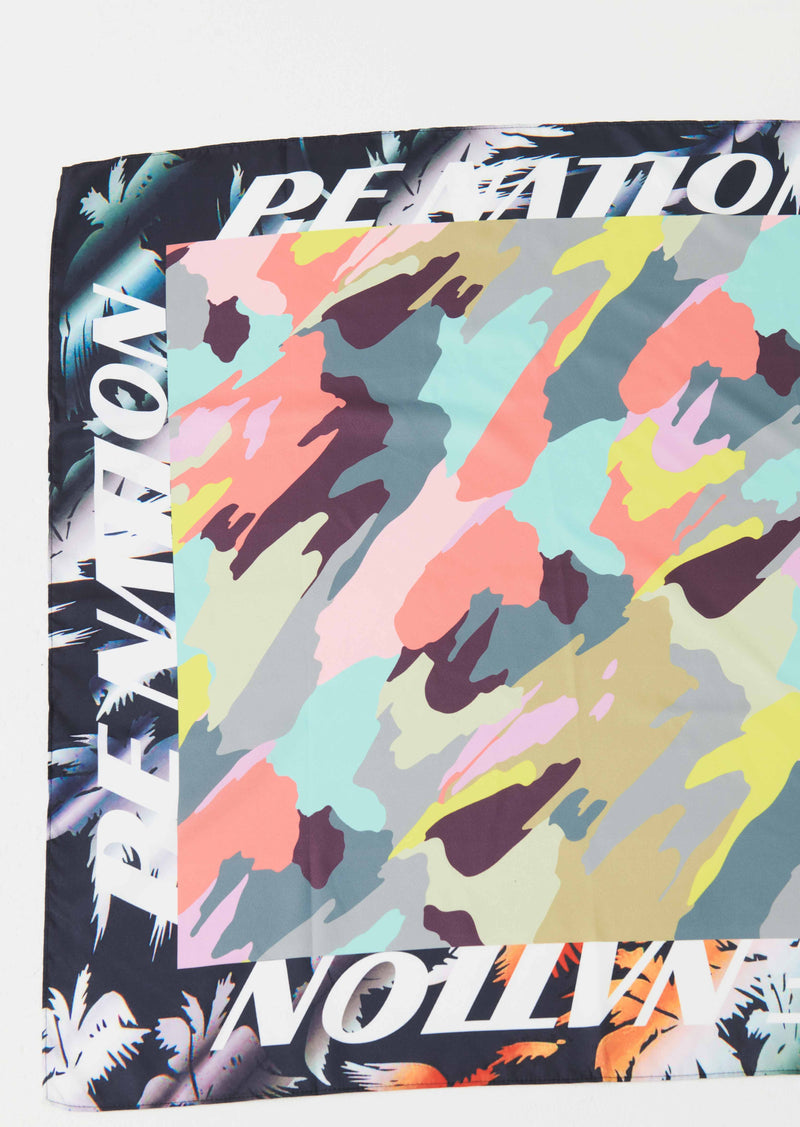 BRONTE SCARF IN CAMO PALM PRINT