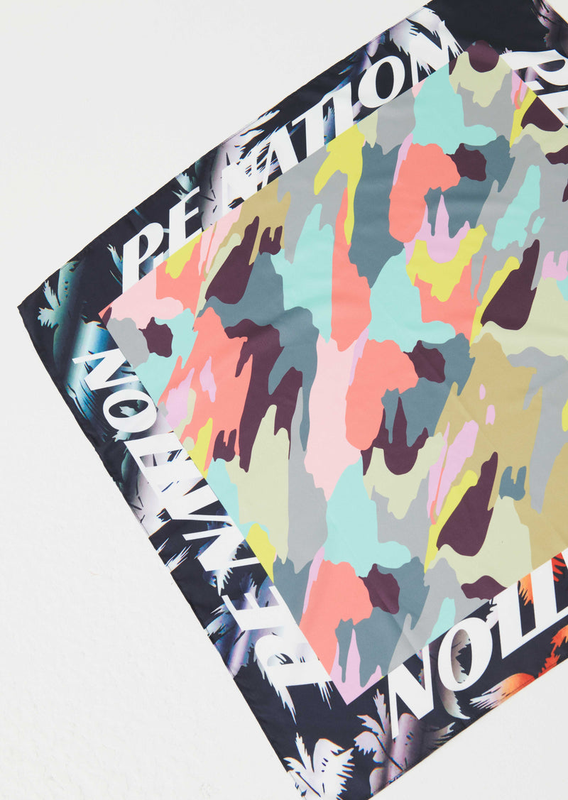 BRONTE SCARF IN CAMO PALM PRINT