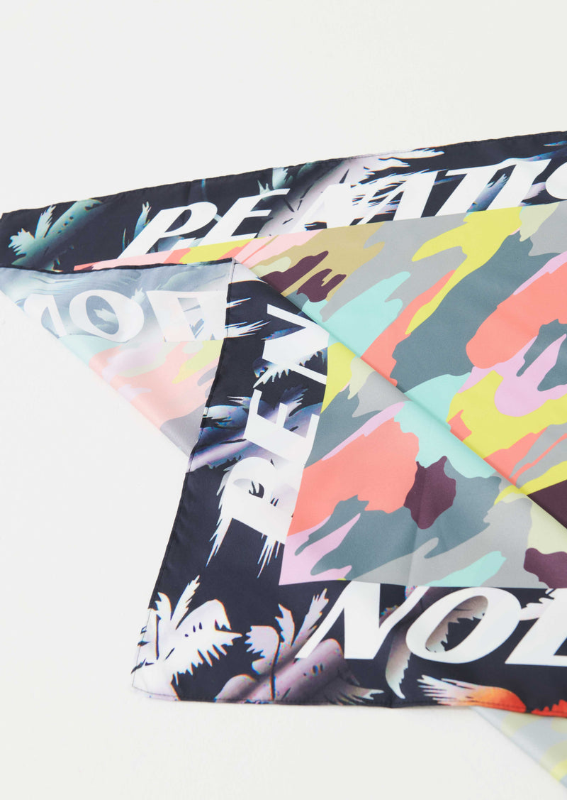 BRONTE SCARF IN CAMO PALM PRINT