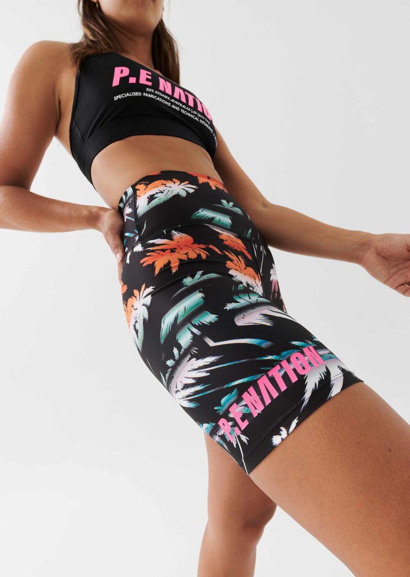 OASIS SHORT IN PALM TREE PRINT