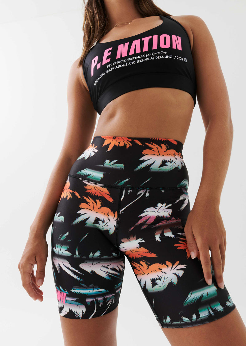 OASIS SHORT IN PALM TREE PRINT