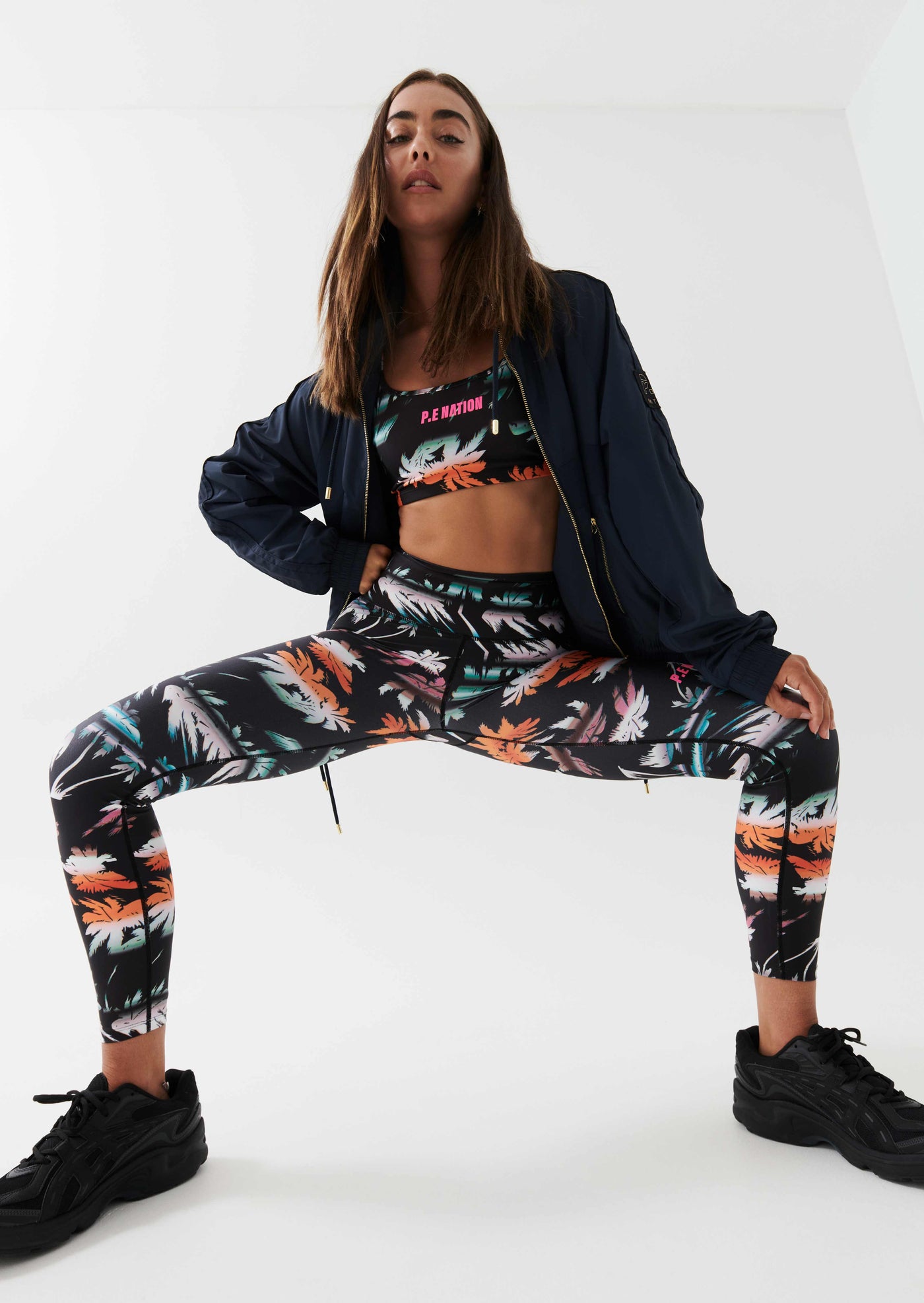 OASIS SPORTS BRA IN PALM TREE PRINT