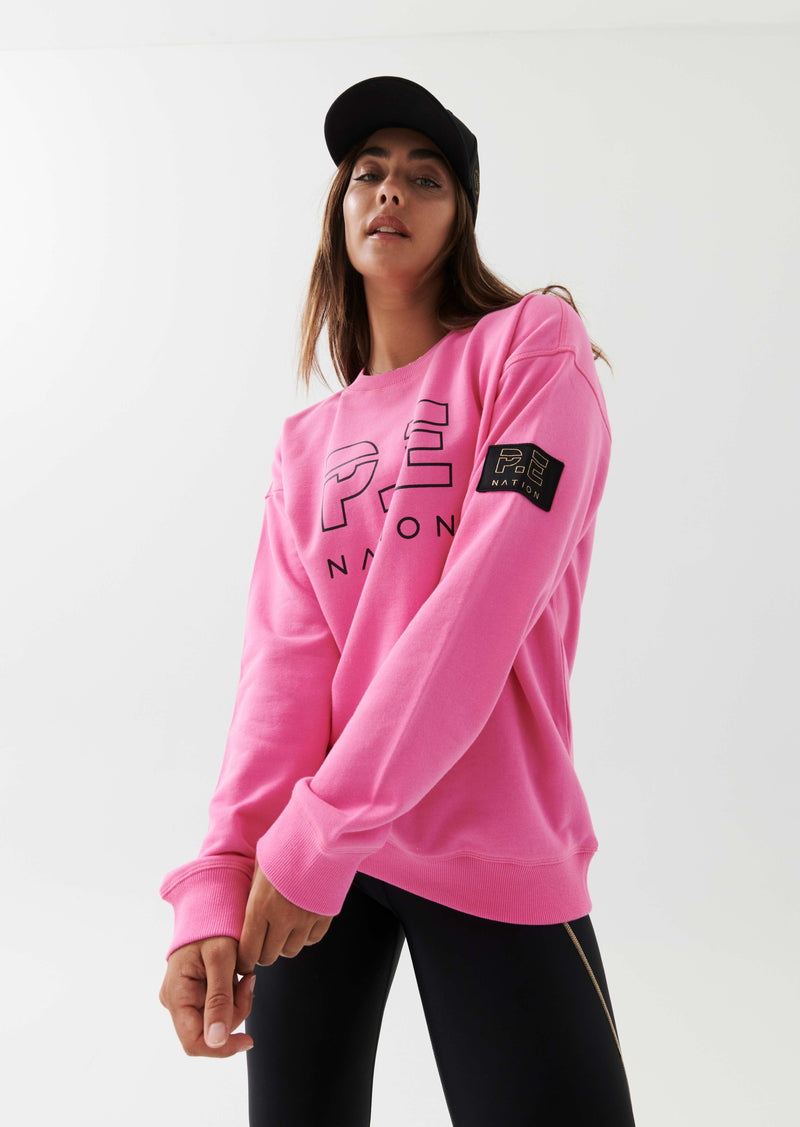 HEADS UP SWEAT IN PALOMA PINK