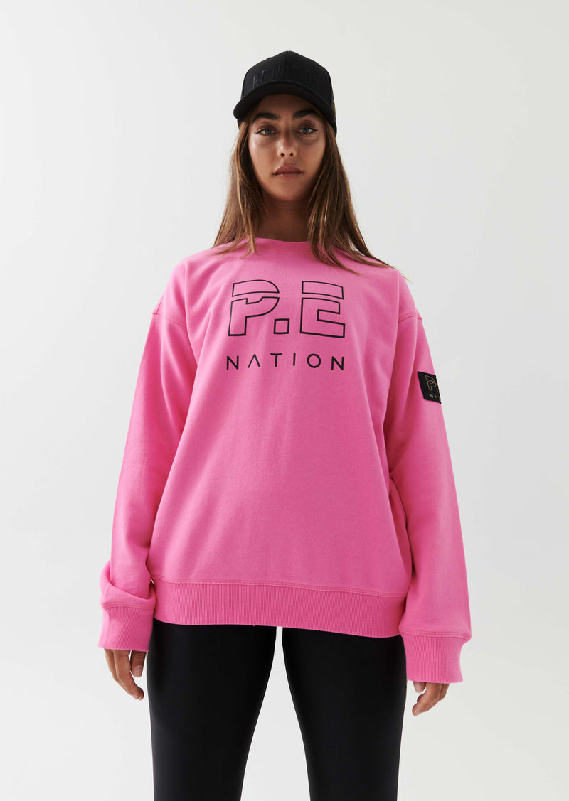 HEADS UP SWEAT IN PALOMA PINK