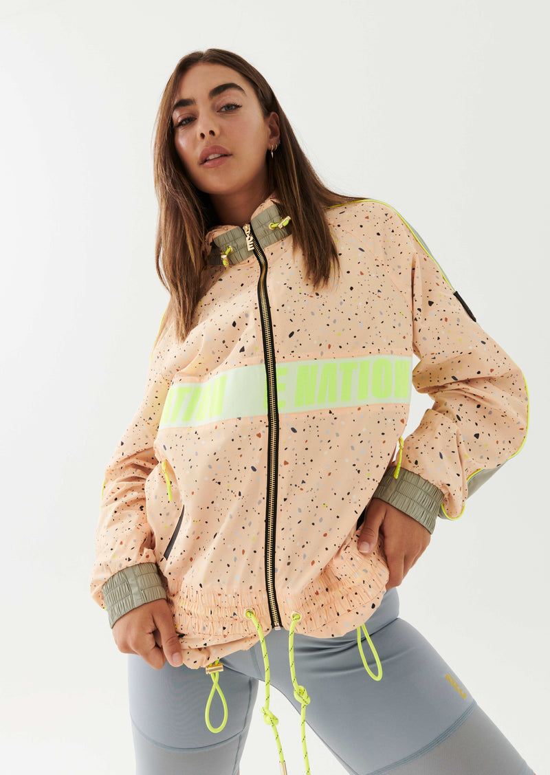 MAN DOWN JACKET IN ROCK PRINT