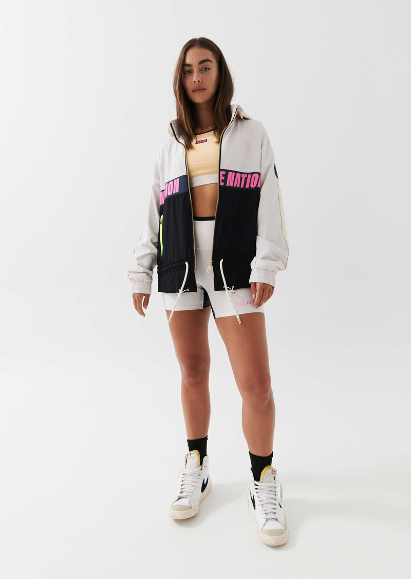 MAN DOWN JACKET IN WHITE SAND