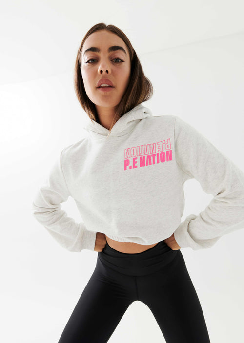 IMMERSIVE HOODIE IN GREY MARL