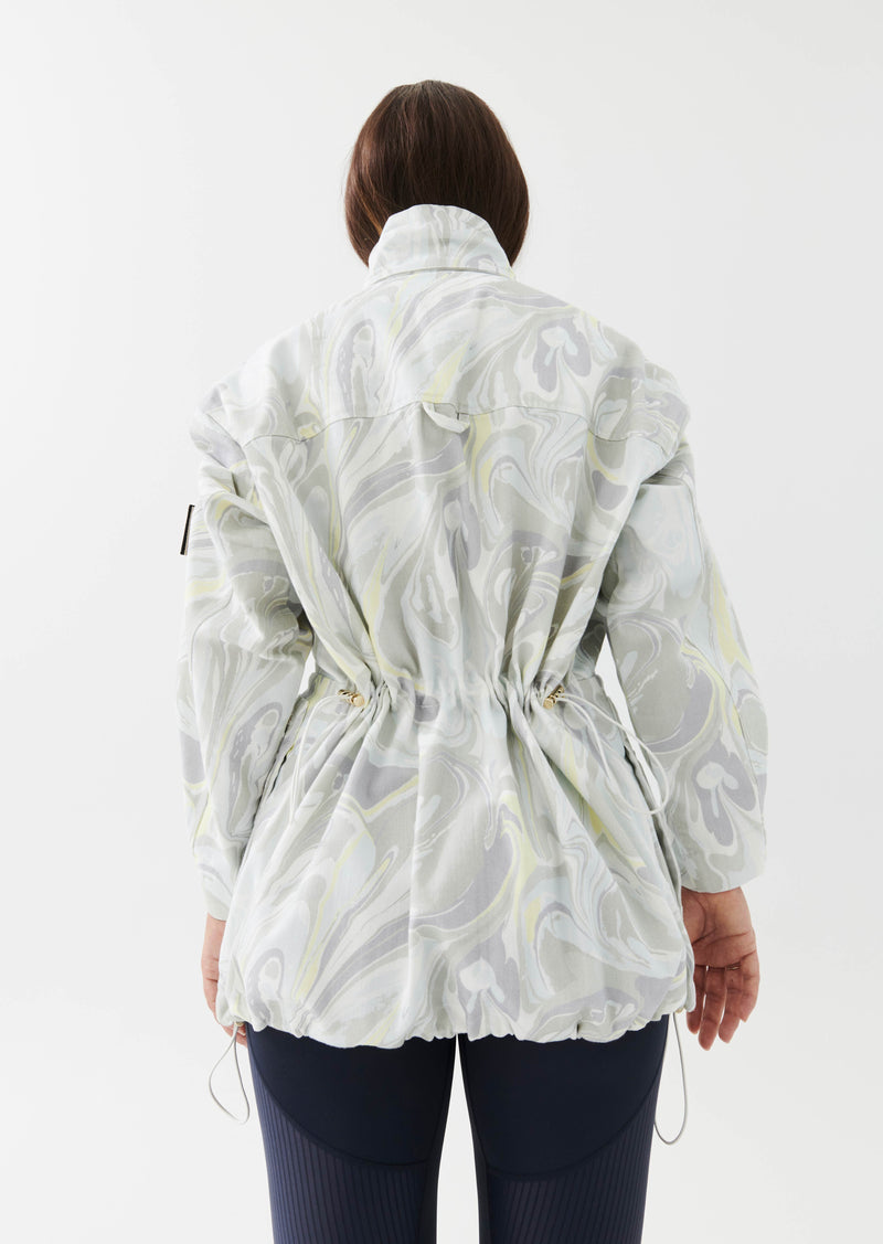 IMMERSIVE JACKET IN MARBLE PRINT