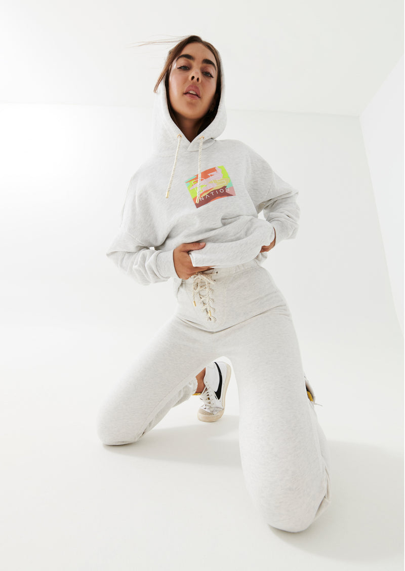 UPWARD PANT IN GREY MARL