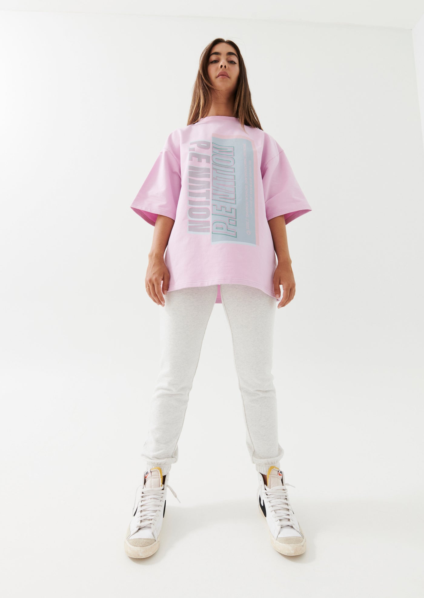 ALIGNMENT TEE IN PINK LAVENDER
