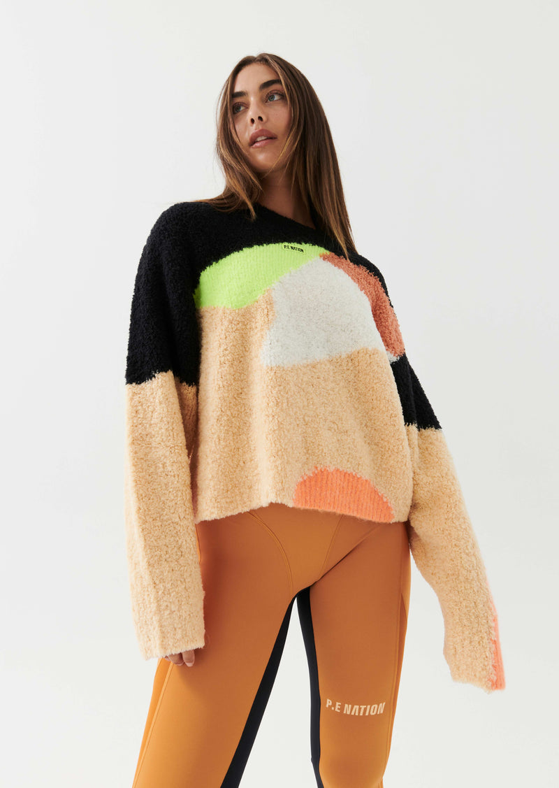 DIRECTION KNIT SWEAT IN MULTI