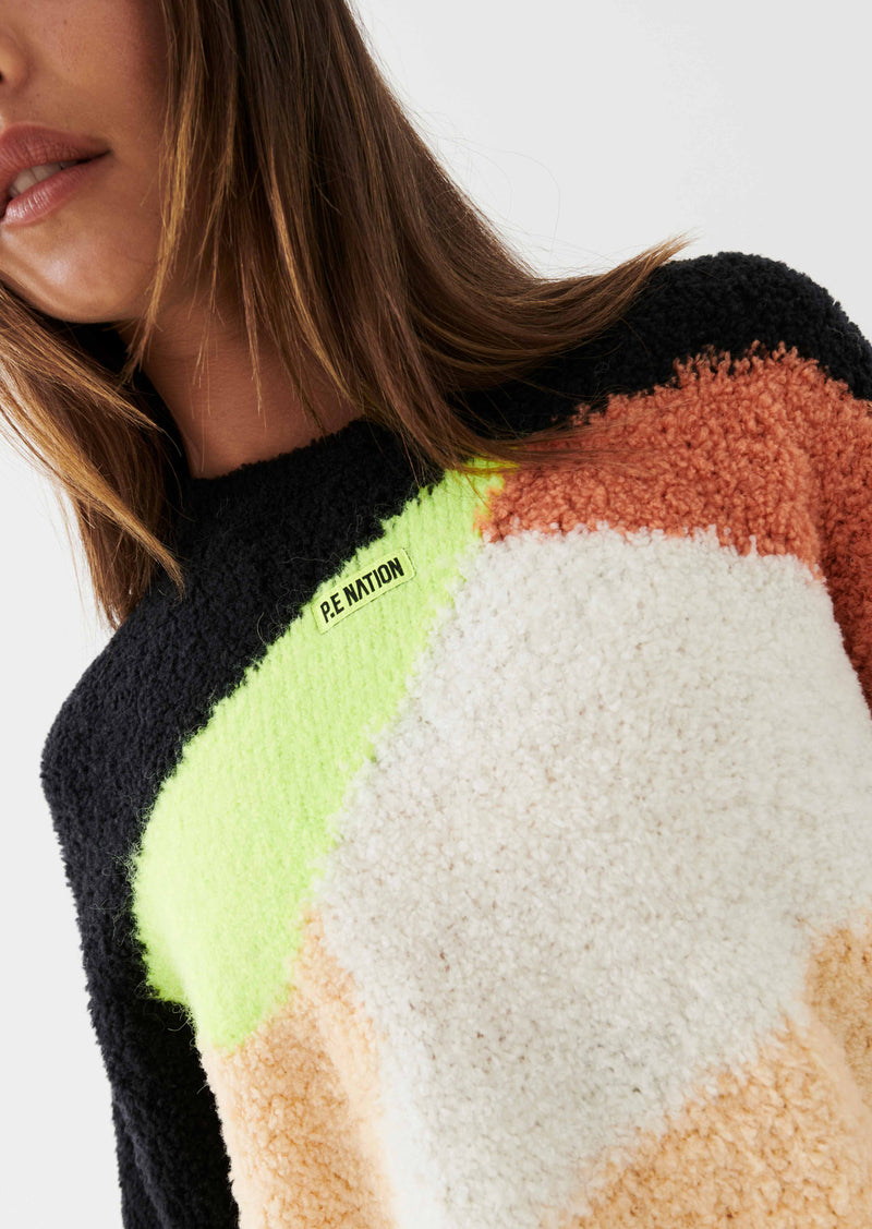 DIRECTION KNIT SWEAT IN MULTI