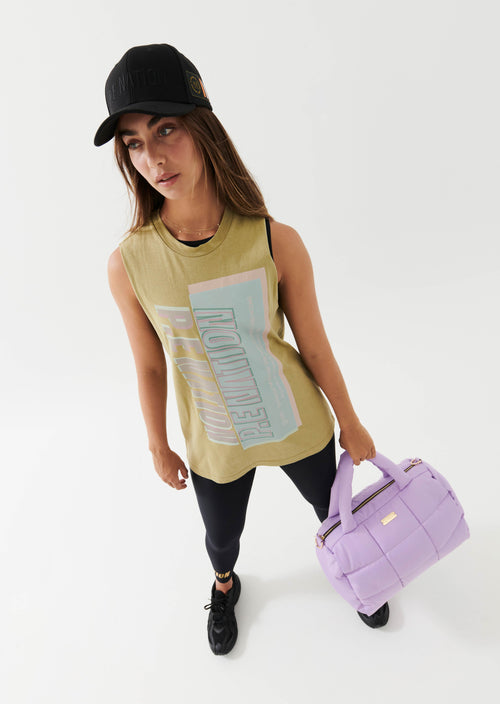 ALIGNMENT TANK IN OLIVE GRAY