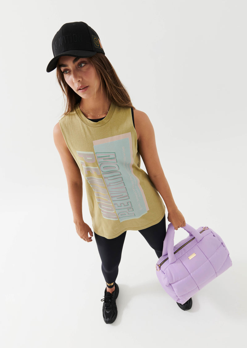 ALIGNMENT TANK IN OLIVE GRAY