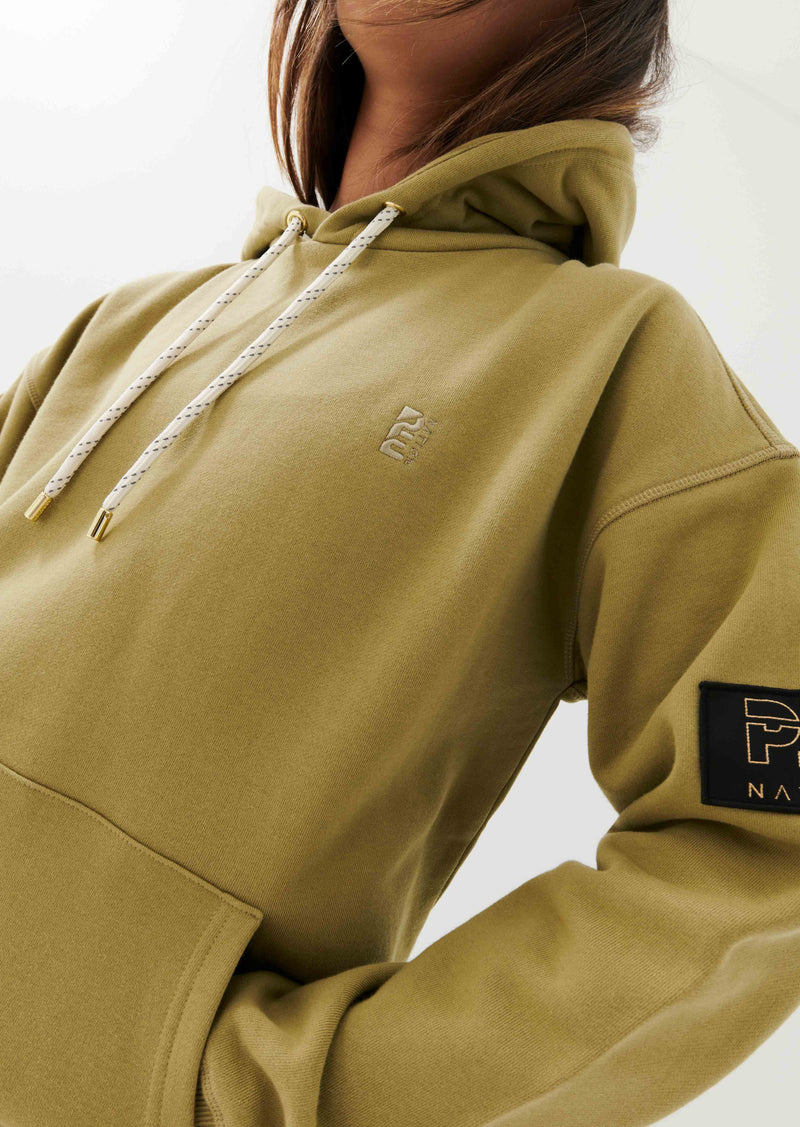ALIGNMENT HOODIE IN OLIVE GRAY