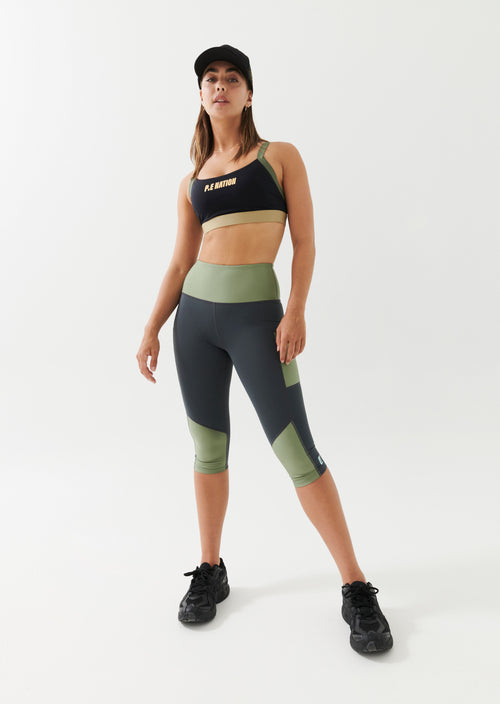 BACK FLIP LEGGING IN CHARCOAL
