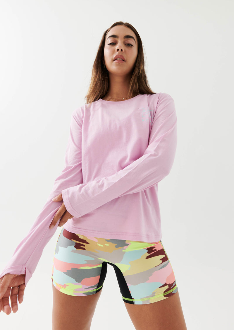 HEADS UP LS TOP IN PINK LAVENDER