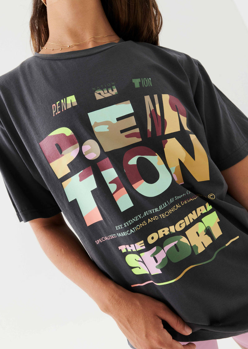 LONGITUDE TEE IN DARK SHADOW