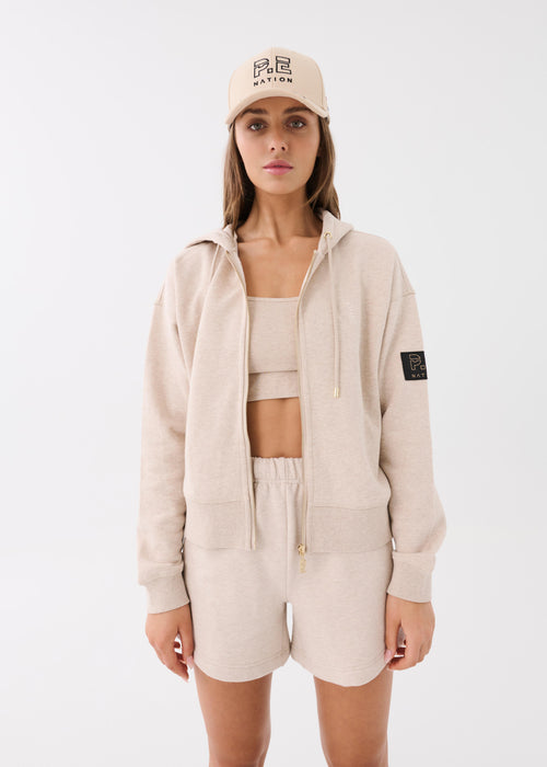 RESET JACKET IN WARM GREY MARL