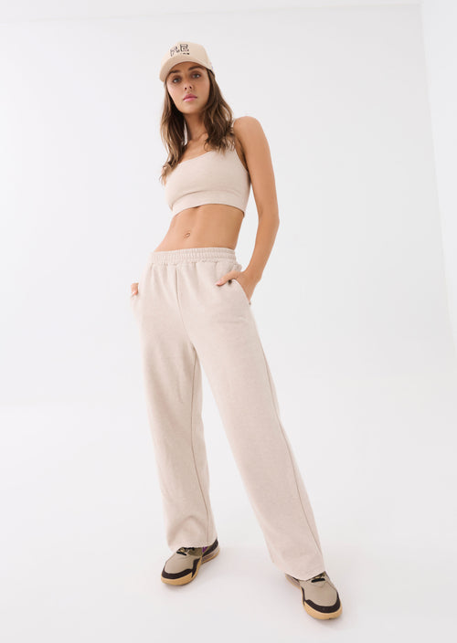 RESET PANT IN WARM GREY MARL