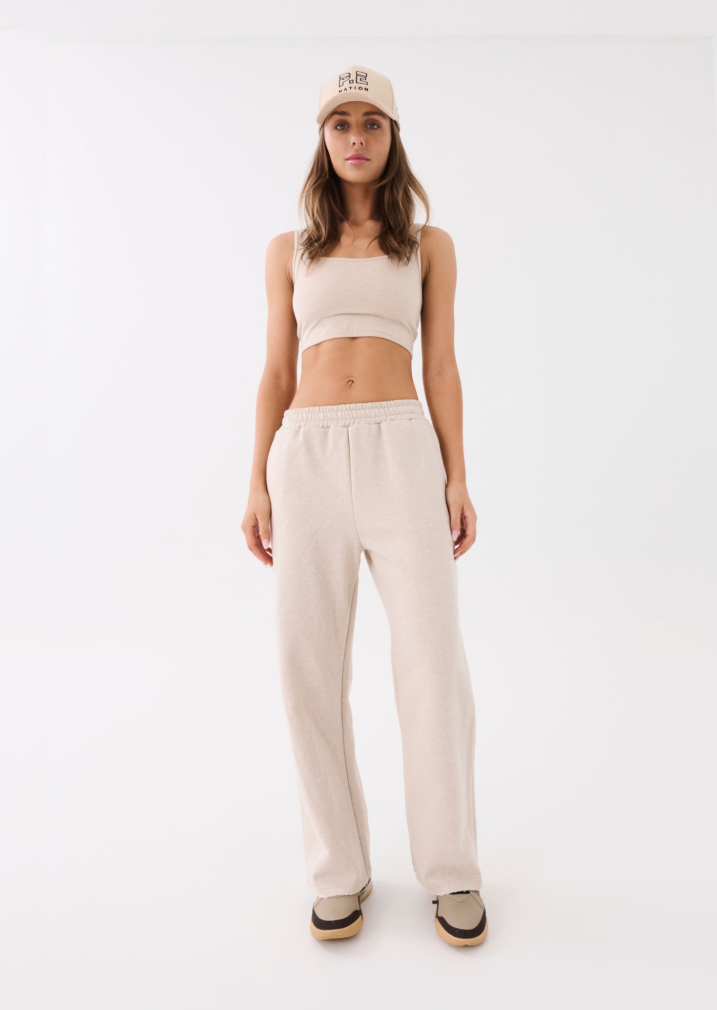 RESET PANT IN WARM GREY MARL