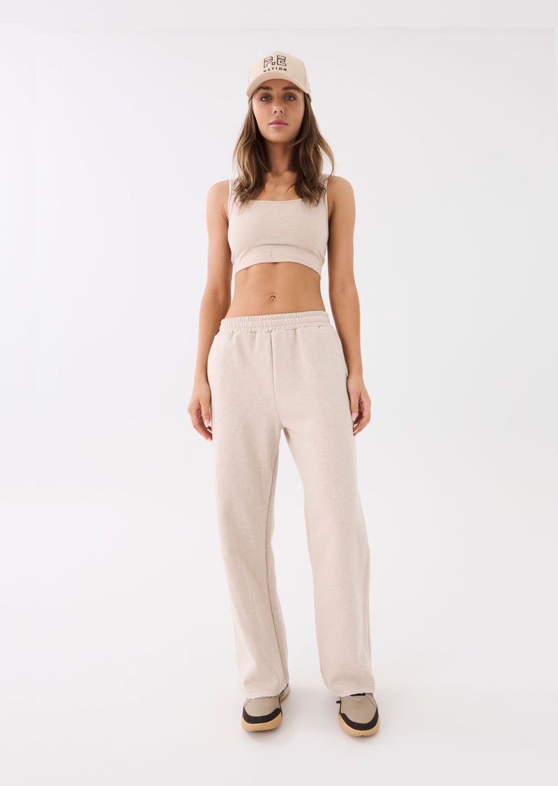 RESET PANT IN WARM GREY MARL