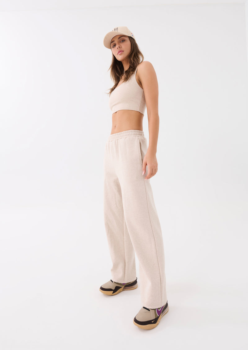 RESET PANT IN WARM GREY MARL