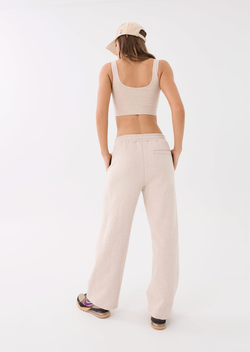 RESET PANT IN WARM GREY MARL