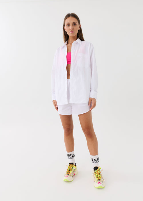 INTERVAL SHIRT IN OPTIC WHITE