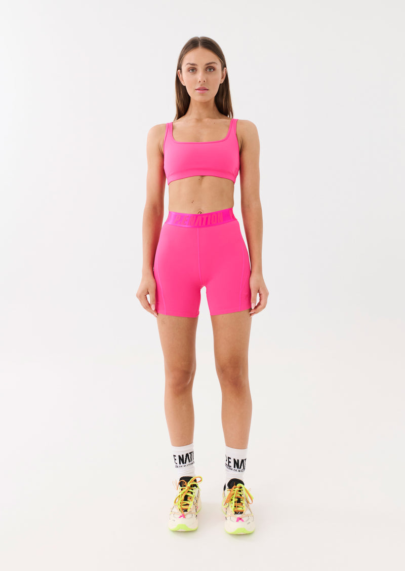 INTUITIVE BIKE SHORT IN PINK GLO
