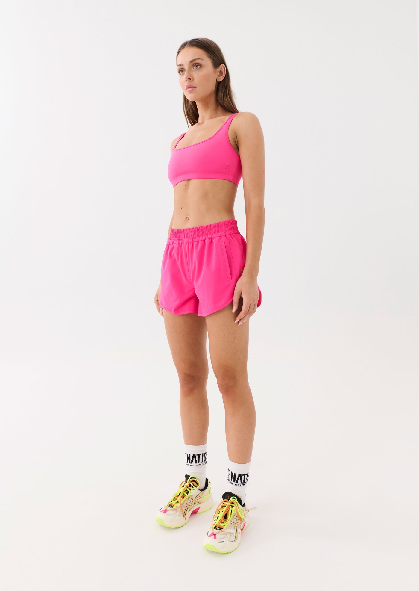 Full Time Short Pink Glo P.E Nation